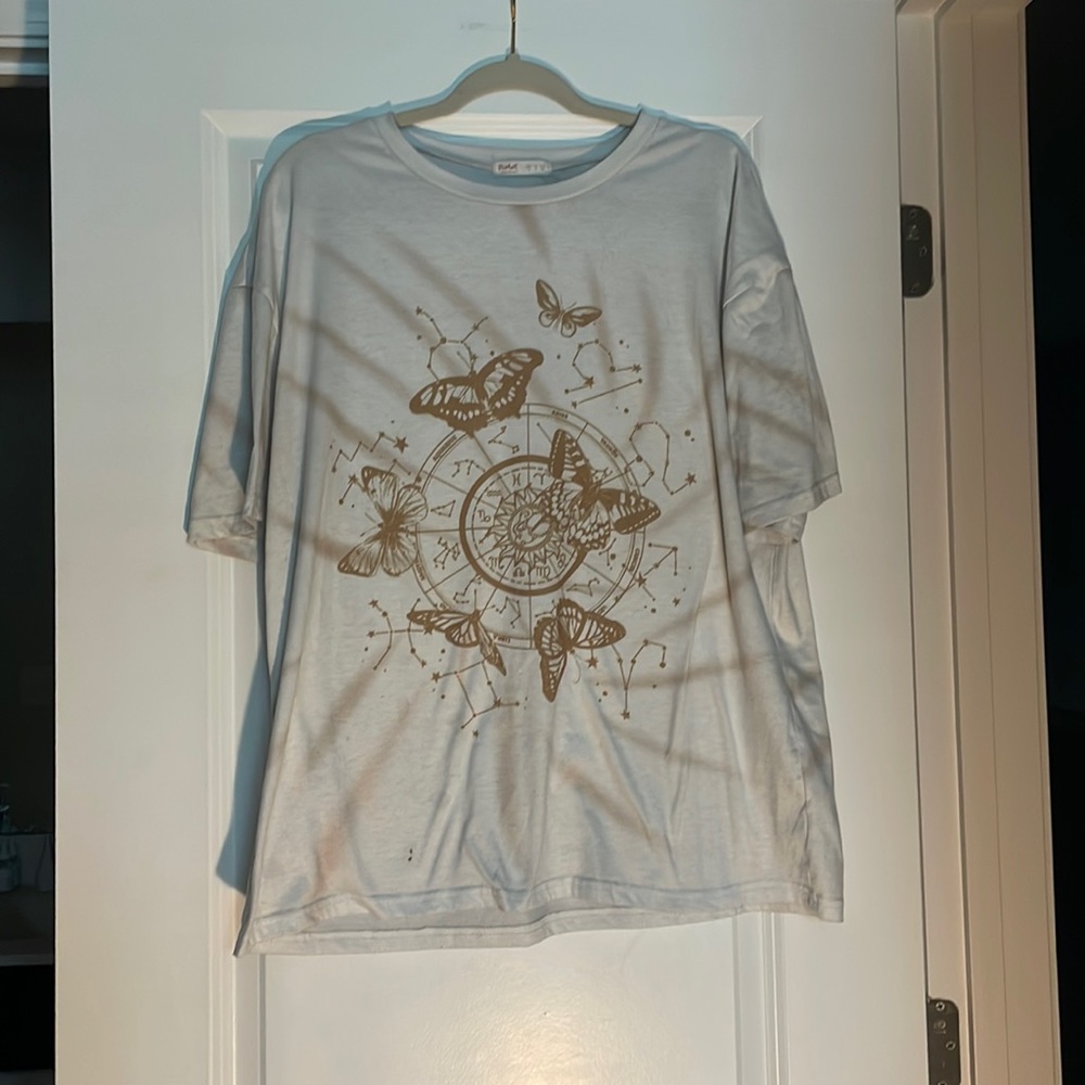 Romwe Oversized Graphic Tee S